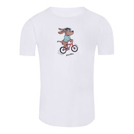 NU. BY HOLOKOLO Cycling short sleeve t-shirt - PEDAL POWER - white