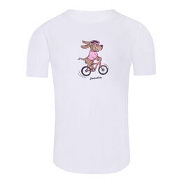 NU. BY HOLOKOLO Cycling short sleeve t-shirt - PEDAL POWER - white