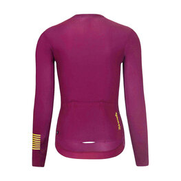RIVANELLE Cycling summer long sleeve jersey - VICTORIOUS GOLD ELITE LADY - bordeaux