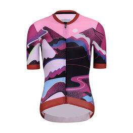 RIVANELLE Cycling short sleeve jersey - SUNSET ELITE LADY LIMITED EDITION - pink/multicolour