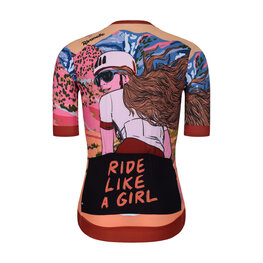 RIVANELLE Cycling short sleeve jersey - FREE ELITE LADY LIMITED EDITION - orange/multicolour