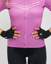 RIVANELLE Cycling fingerless gloves - ELEGANCE TOUCH - black