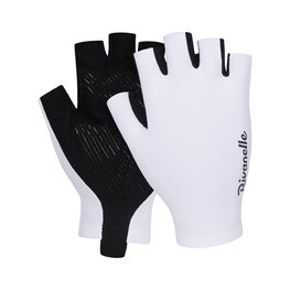 RIVANELLE Cycling fingerless gloves - ELEGANCE TOUCH - white