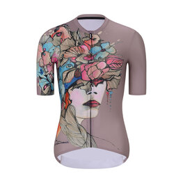 RIVANELLE BY HOLOKOLO Cycling short sleeve jersey - MADAM FLOWER - beige/multicolour