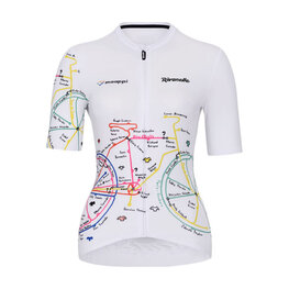 RIVANELLE BY HOLOKOLO Cycling short sleeve jersey - MAAPPI ELITE LADY - white/multicolour