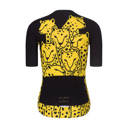 RIVANELLE Cycling short sleeve jersey - CHEETAH II - yellow/black