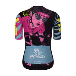 RIVANELLE Cycling short sleeve jersey - MEDITATION - black/pink