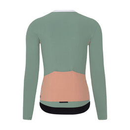 RIVANELLE BY HOLOKOLO Cycling winter long sleeve jersey - SPECIAL - white/green