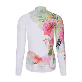 RIVANELLE Cycling winter long sleeve jersey - FLOWERY WINTER - yellow/multicolour