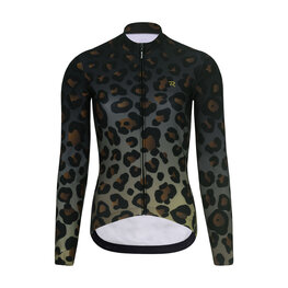 RIVANELLE BY HOLOKOLO Cycling winter long sleeve jersey - WILDCAT WINTER - brown/black