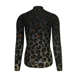 RIVANELLE BY HOLOKOLO Cycling winter long sleeve jersey - WILDCAT WINTER - brown/black