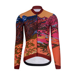 RIVANELLE Cycling winter long sleeve jersey - FREE WINTER - orange/multicolour