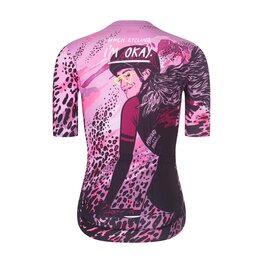 RIVANELLE Cycling short sleeve jersey - ROSESCAPE - purple/black