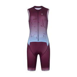 RIVANELLE Cycling skinsuit - SNIPP - bordeaux/blue