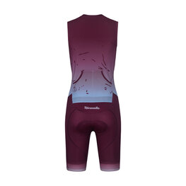 RIVANELLE Cycling skinsuit - SNIPP - bordeaux/blue
