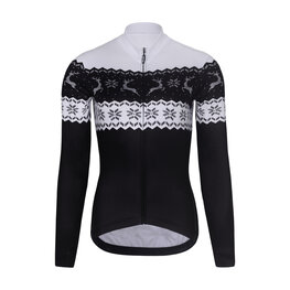 RIVANELLE Cycling winter long sleeve jersey - FROSTTRAIL WINTER - black/white