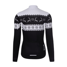RIVANELLE Cycling winter long sleeve jersey - FROSTTRAIL WINTER - black/white