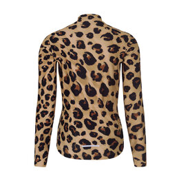RIVANELLE Cycling winter long sleeve jersey - WILDCAT II WINTER - brown/black