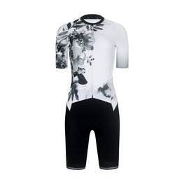 RIVANELLE Cycling skinsuit - FLOWERY DIVA - white/black