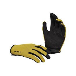IXS Cycling long-finger gloves - CARVE DIGGER - yellow/black