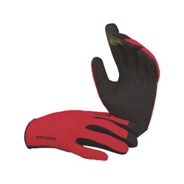 IXS Cycling long-finger gloves - CARVE - red/black