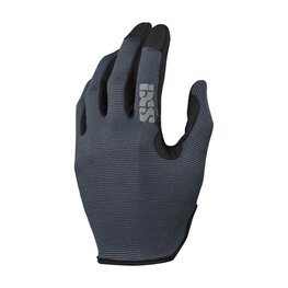 IXS Cycling long-finger gloves - CARVE - grey/black