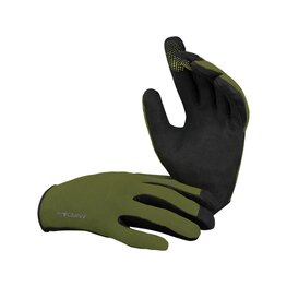 IXS Cycling long-finger gloves - CARVE - green/black