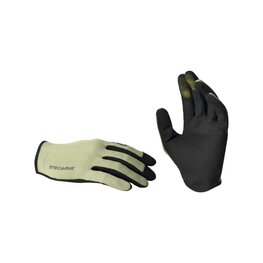 IXS Cycling long-finger gloves - CARVE - yellow/black