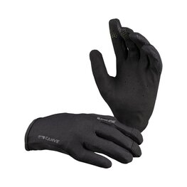 IXS Cycling long-finger gloves - KIDS CARVE - black