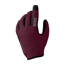 IXS Cycling long-finger gloves - CARVE W - bordeaux