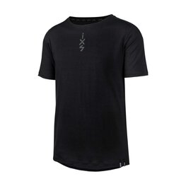 IXS Cycling short sleeve jersey - FLOW MERINO - black