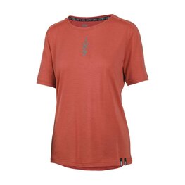 IXS Cycling short sleeve jersey - FLOW MERINO SS - red