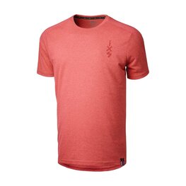 IXS Cycling short sleeve t-shirt - FLOW 1.0 TECH TEE - red
