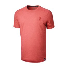 IXS Cycling short sleeve t-shirt - KIDS FLOW 1.0 TECH TEE  - red
