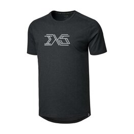 IXS Cycling short sleeve t-shirt - FLOW 1.1 KIDS - black