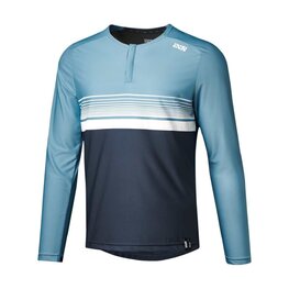 IXS Cycling summer long sleeve jersey - FLOW LITE 1.0 - blue