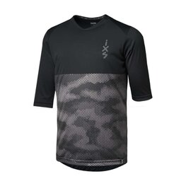 IXS jersey with 3/4 sleeves - CARVE 1.0 - black/grey