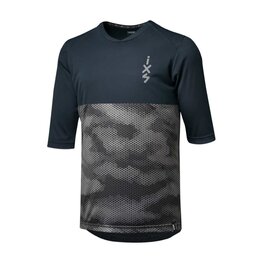 IXS jersey with 3/4 sleeves - CARVE 1.0 - blue/grey