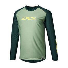 IXS Cycling summer long sleeve jersey - TRIGGER LITE 1.0 - green