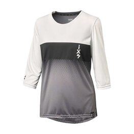 IXS jersey with 3/4 sleeves - CARVE 1.0 W - white/grey