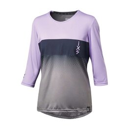 IXS jersey with 3/4 sleeves - CARVE 1.0 W - purple/grey