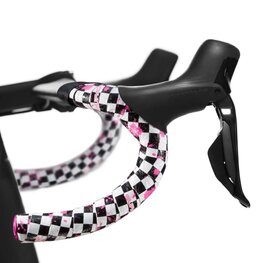 SUPACAZ handlebar tape - SUPER STICKY KUSH  - white/pink/black