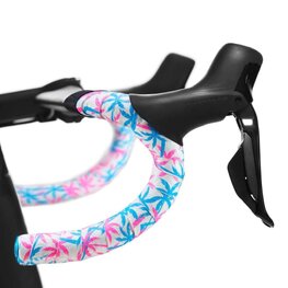 SUPACAZ handlebar tape - SUPER STICKY KUSH  - white/blue/pink