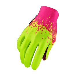 SUPACAZ Cycling long-finger gloves - SUPAG - yellow/pink