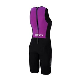ZONE3 Cycling skinsuit - STEAMLINE - black/purple