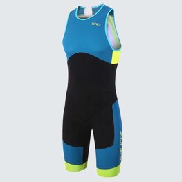 ZONE3 Cycling skinsuit - AEROFORCE SUB 220 REVERSE - black/blue