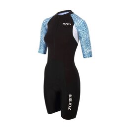 ZONE3 Cycling skinsuit - LAVA  - black/blue/white