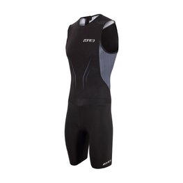 ZONE3 Cycling skinsuit - AEROFORCE-X  - black/grey