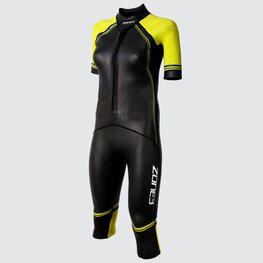ZONE3 Cycling skinsuit - VERSA - black/yellow