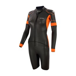 ZONE3 Cycling skinsuit - VERSA - black/orange